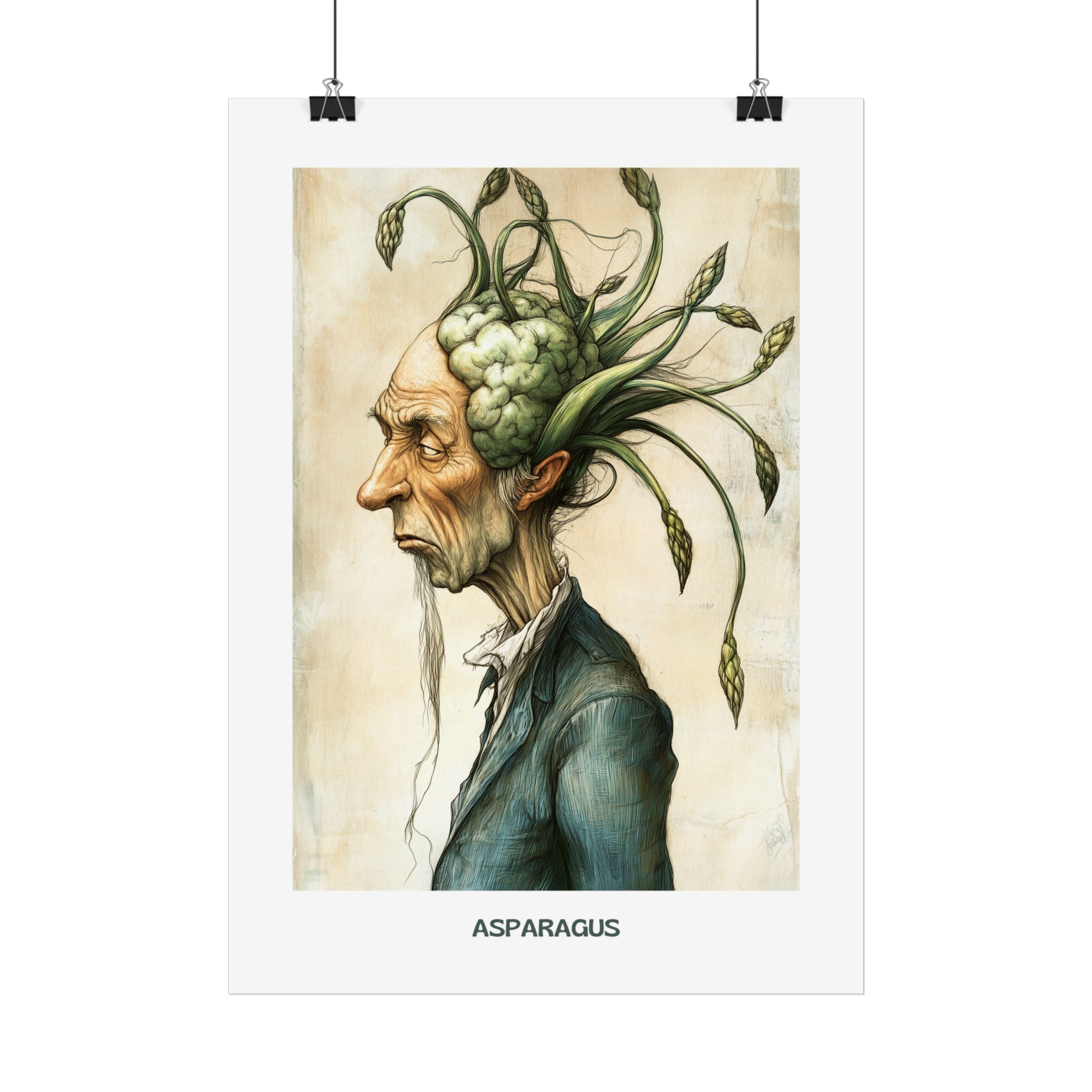 Plakat typograficzny "Asparagus"