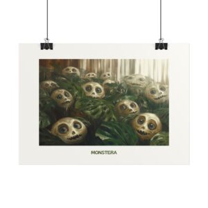 Plakat typograficzny "Monstera"