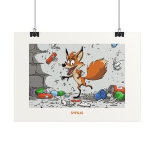 Plakat typograficzny "Syfilis"