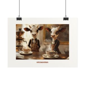 Plakat typograficzny "Krowiarnia"