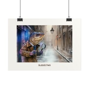 Plakat typograficzny "Śledźctwo"