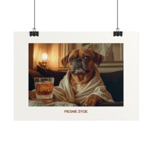 Plakat typograficzny "Pieskie życie"