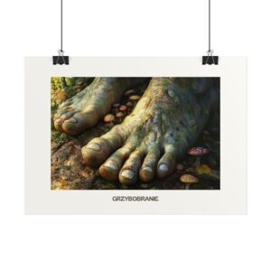 Plakat typograficzny "Grzybobranie"