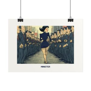 Plakat typograficzny "Minister"