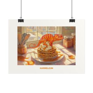 Plakat typograficzny "Karmeleon"