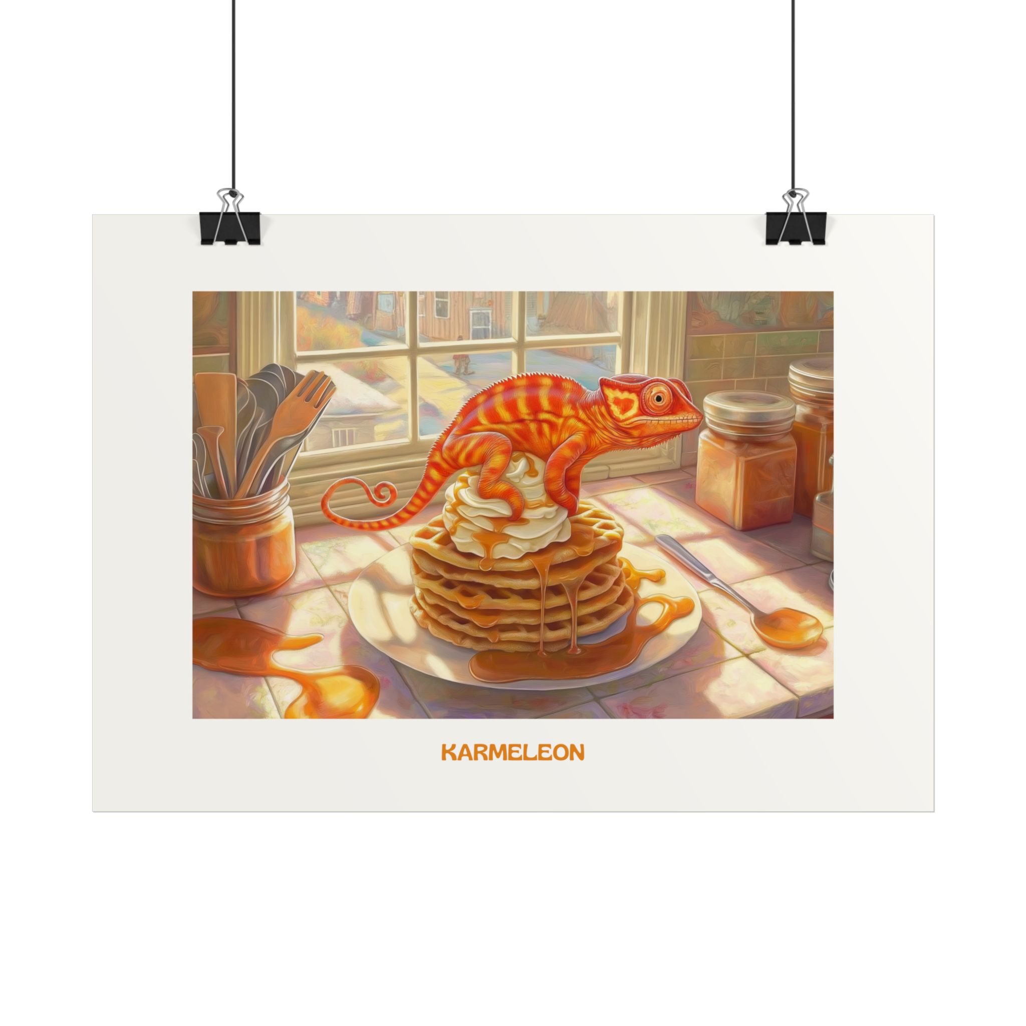 Plakat typograficzny "Karmeleon"