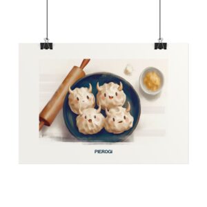 Plakat typograficzny "Pierogi"